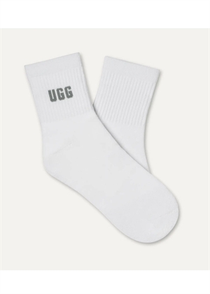 Quinlin Logo Quarter 3 pack socks Stormy Blue/Chestnut/Shaded Clover UGG